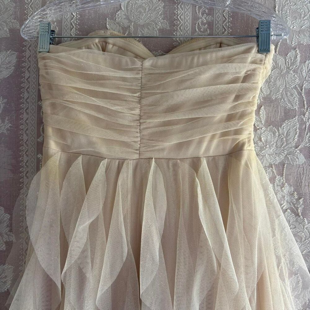 Teeze Me Women's Cream Formal Dress - Picture 5 of 7